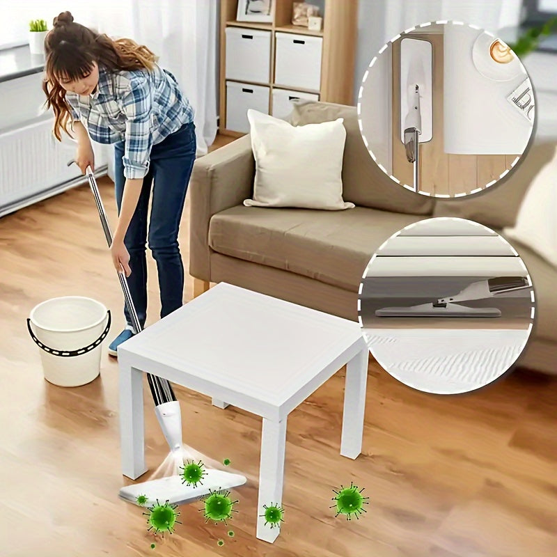 Versatile 2-in-1 Spray Mop with Reusable Pads - Perfect for Wet & Dry Cleaning, Disinfection in Kitchens, Bedrooms, and Living Spaces