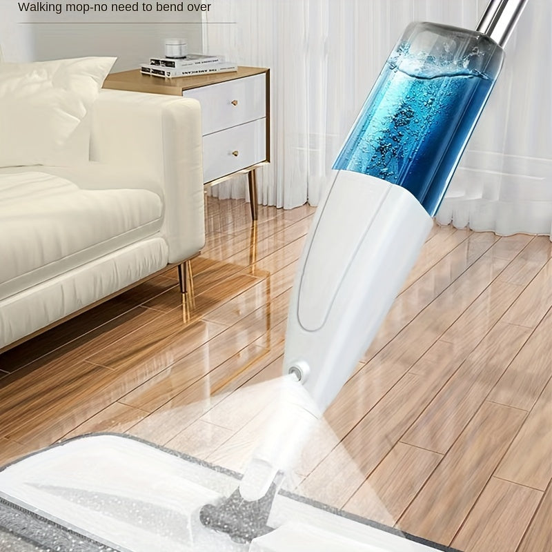 Versatile 2-in-1 Spray Mop with Reusable Pads - Perfect for Wet & Dry Cleaning, Disinfection in Kitchens, Bedrooms, and Living Spaces