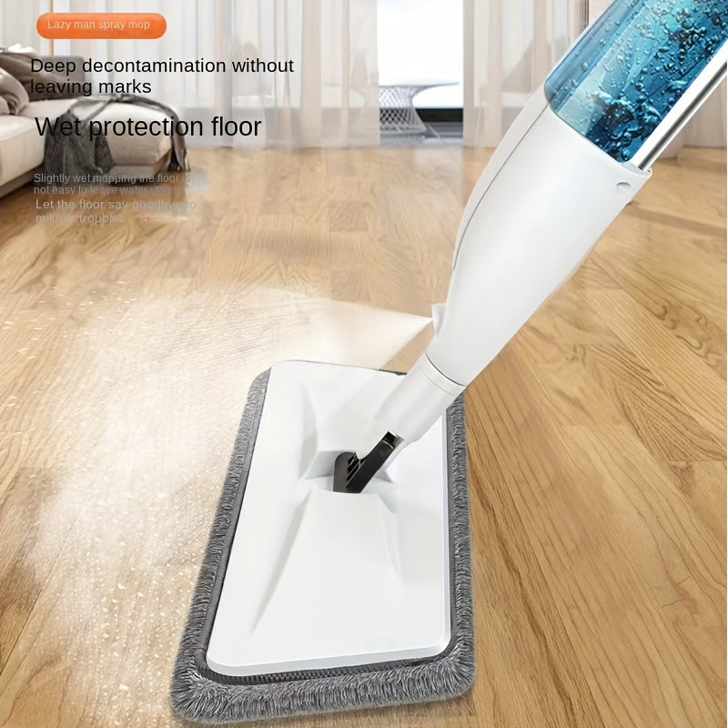 Versatile 2-in-1 Spray Mop with Reusable Pads - Perfect for Wet & Dry Cleaning, Disinfection in Kitchens, Bedrooms, and Living Spaces