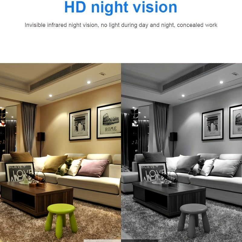 Mini HD Camera – Night Vision, Motion Detection, Audio/Video Recording, Home Security