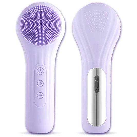 Sonic Waterproof Facial Cleansing Brush – Rechargeable Electric Exfoliating Scrubber for Deep Face Cleaning