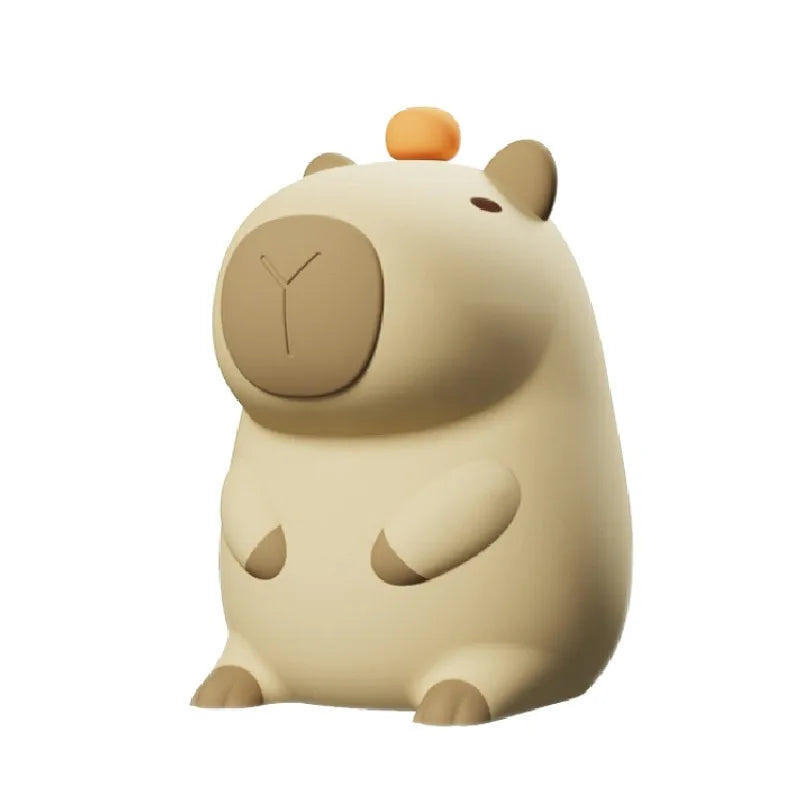 Capybara 3D Lamp Cute Anime Silicone Night Light Touch Control USB Rechargeable Timing Dimming Sleep Night Lamp for Room Decor