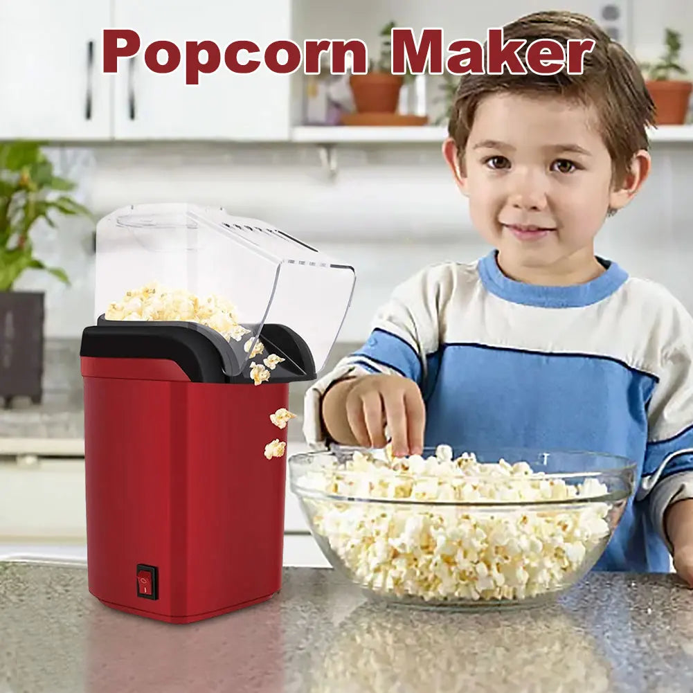 Premium Electric Popcorn Maker – Fast, Healthy & Fully Automatic Air Popper for Home & Kitchen