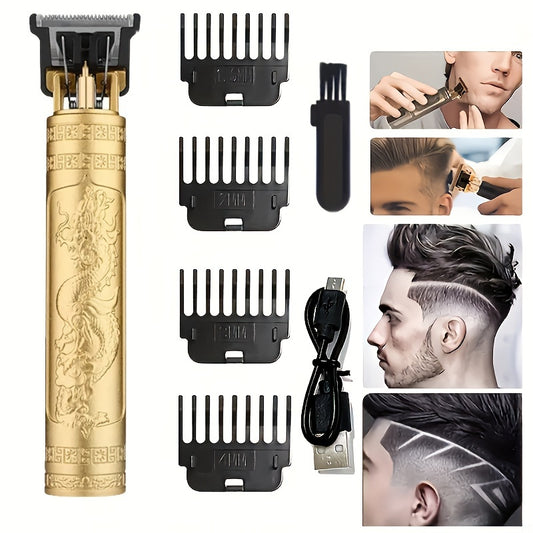 T9 Electric Hair Clipper, T-shaped Blade Hair Trimmer USB Rechargeable Cordless Shaver And Trimmer Personal Beauty Styling Tool Beard Shaver Hair Clipper Gift For Men And Boyfriends