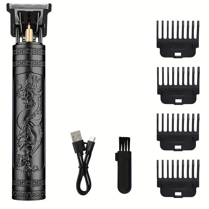 T9 Electric Hair Clipper, T-shaped Blade Hair Trimmer USB Rechargeable Cordless Shaver And Trimmer Personal Beauty Styling Tool Beard Shaver Hair Clipper Gift For Men And Boyfriends