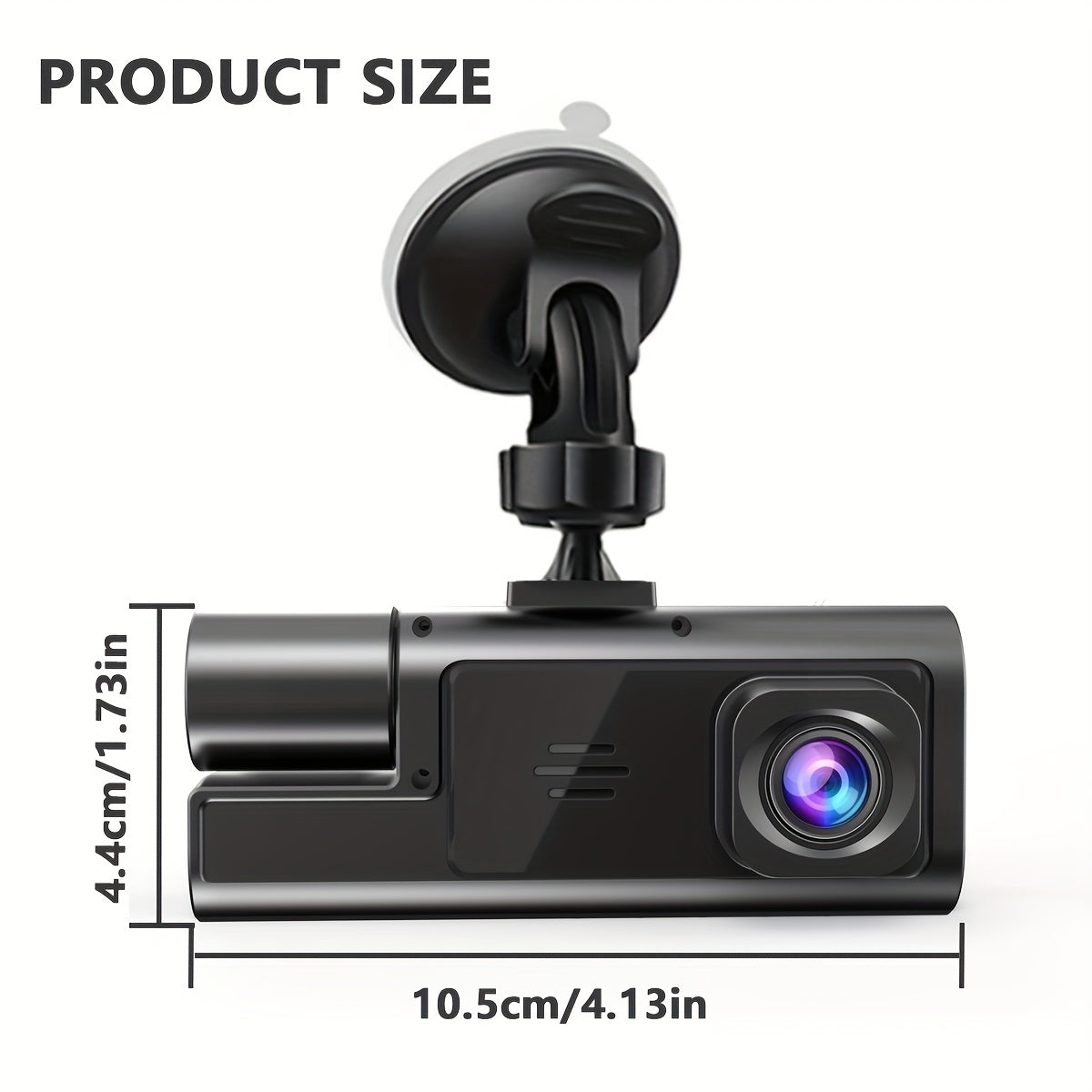 ZKCAMSPY HD 1080P Dash Cam with 170° Wide Angle, Night Vision, G-Sensor, Loop Recording, and Motion Detection for Cars